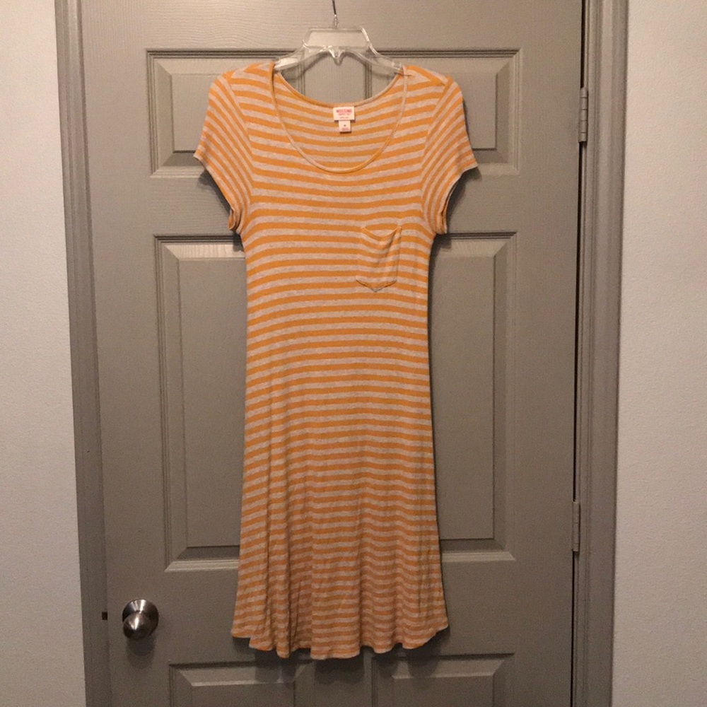 Target yellow/grey striped dress!